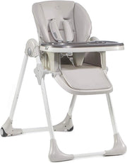 Culla ergonomica pieghevole con altezza regolabile e sostegno per i piedi - Grigio - Adatto per bambini da 6 mesi a 3 anni