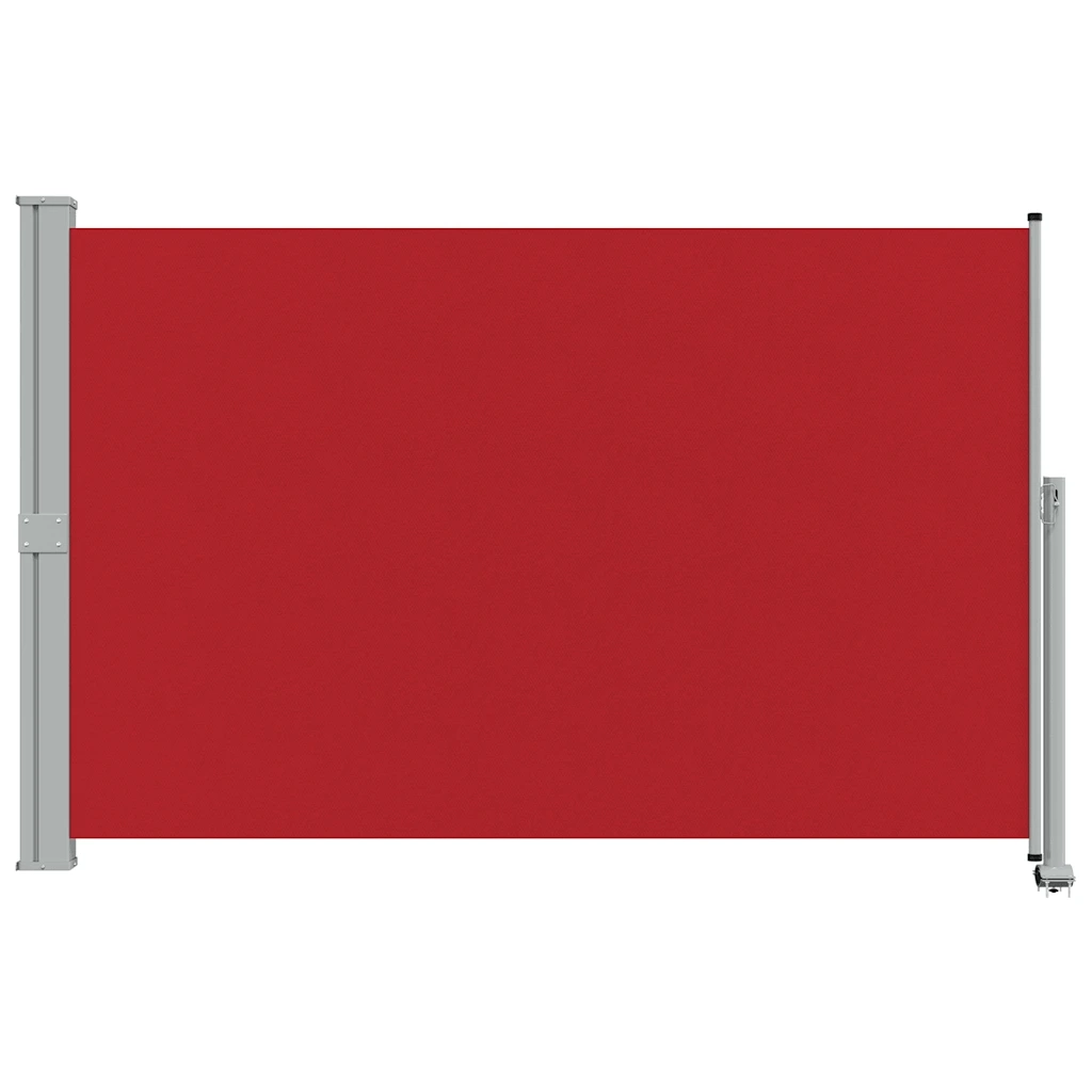 Tenda Laterale Retrattile per Patio 160x300 cm Rossa 48351