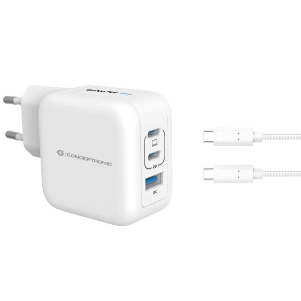 Conceptronic althea17w caricabatterie per dispositivi mobili universale bianco ac ricarica rapida interno