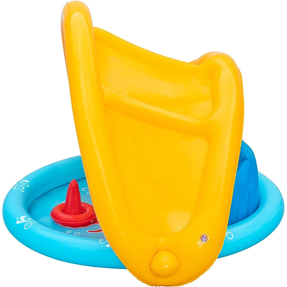 Trade Shop - Piscina Gioco Gonfiabile Lil Seashapes Con Schienale Tetto Bimbi +6 Mesi Giardino 52568 -