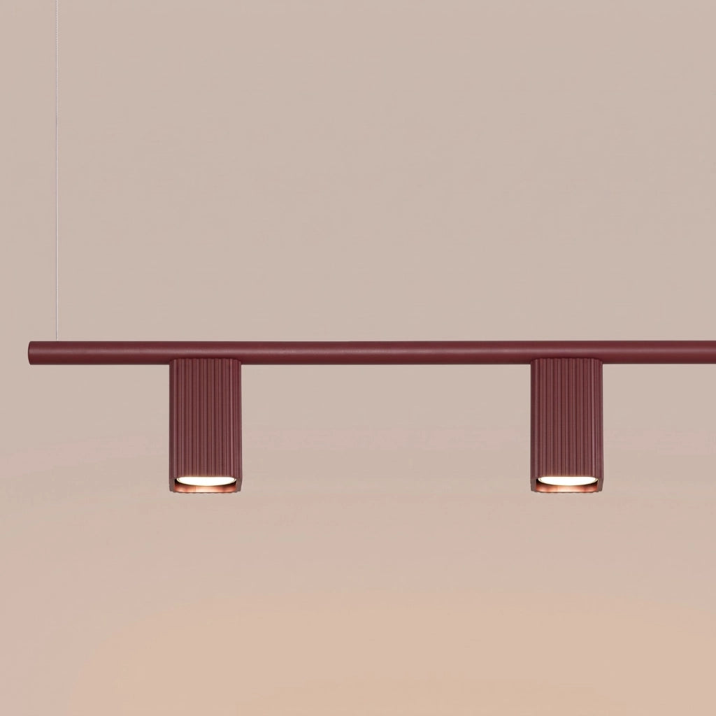 Lampadario RAYO 4 bordeaux