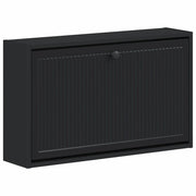 Mobiletto per Scarpe da Muro EDE 71 x 17 x 43 cm Nero 895966