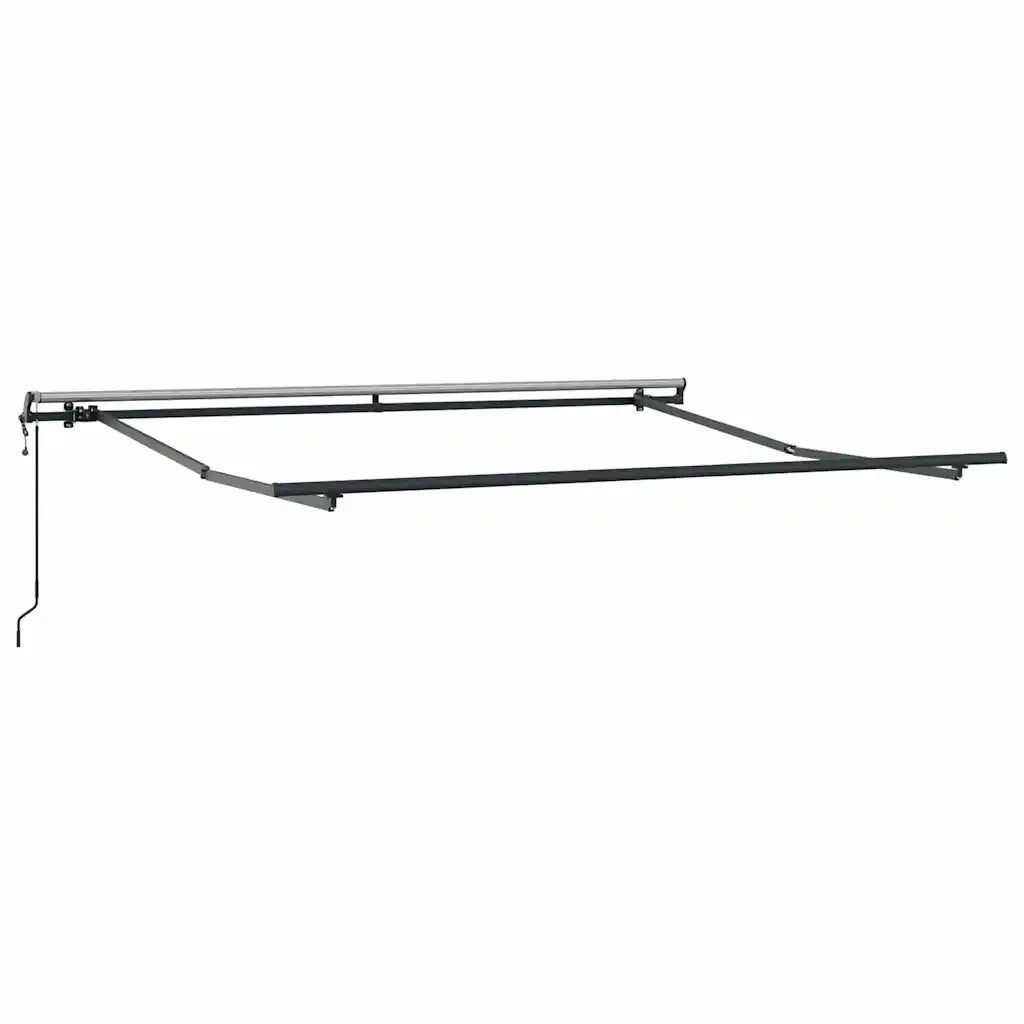 Tenda Sole Retrattile Automatica-Tenda parasole per balcone Antracite e Bianco 300x250 cm