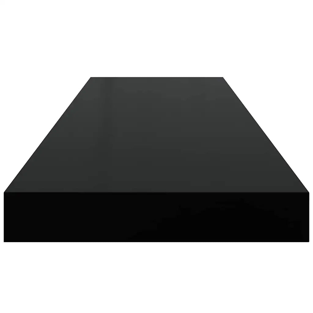 Scaffali a Parete 2 pz Neri 80x23,5x3,8 cm in MDF cod mxl 50106