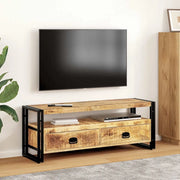 Mobile Porta TV 120x35x45 cm Legno Massello di Mango 247402