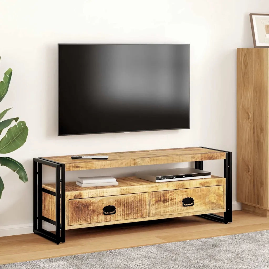 Mobile Porta TV 120x35x45 cm Legno Massello di Mango 247402