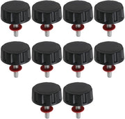 Set di sostituzione manubrio Visrol 10x - Viti a dado - Plastica/Metallo - Diametro cavo 2,9 mm - Lunghezza cavo 14 mm - Piastra antiscivolo 17,5 mm x 8 mm - Copertura Visrol