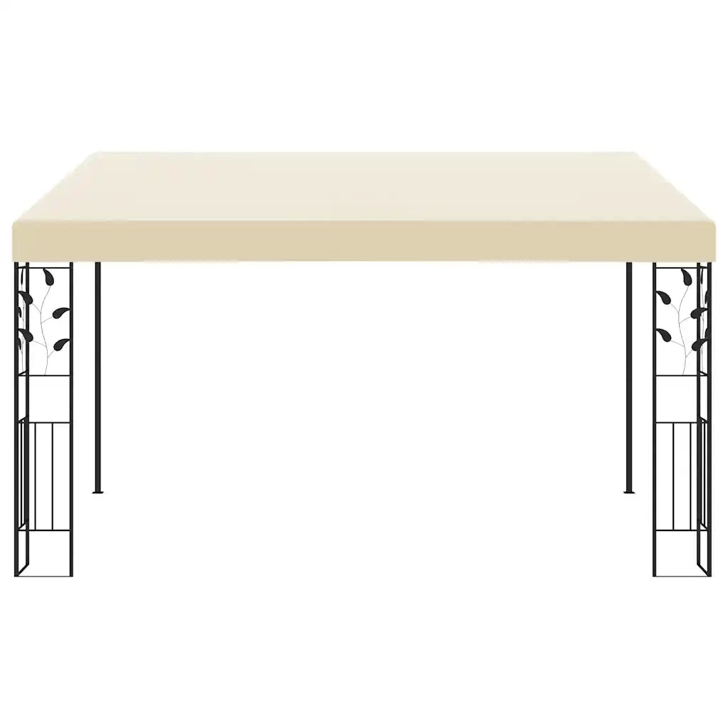 Gazebo a Parete 4x3x2,5 m Crema