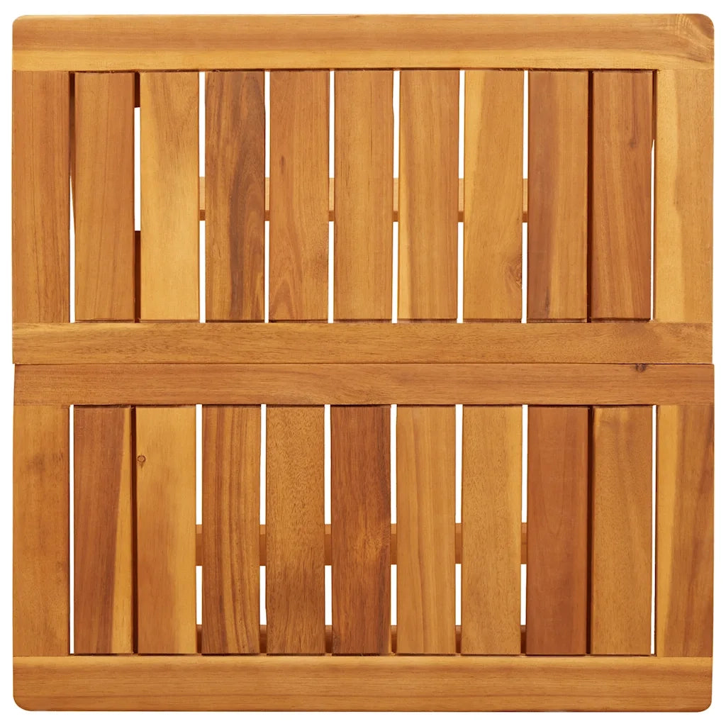 Tavolo da Giardino Pieghevole 50x50x50 cm Legno Massello Acacia 364893
