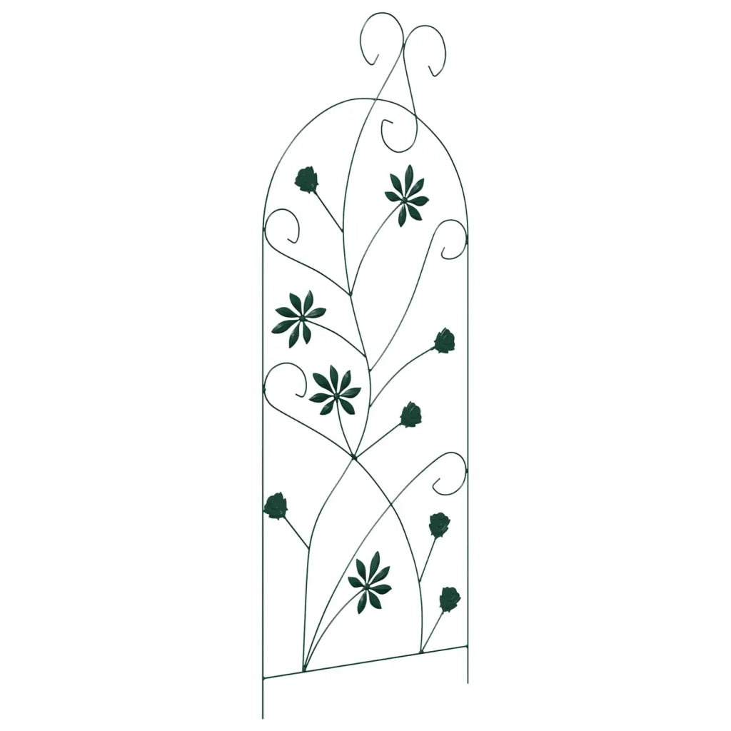 Recinzione per Giardino 3 pcs Verde 112 x 39,5 cm Acciaio