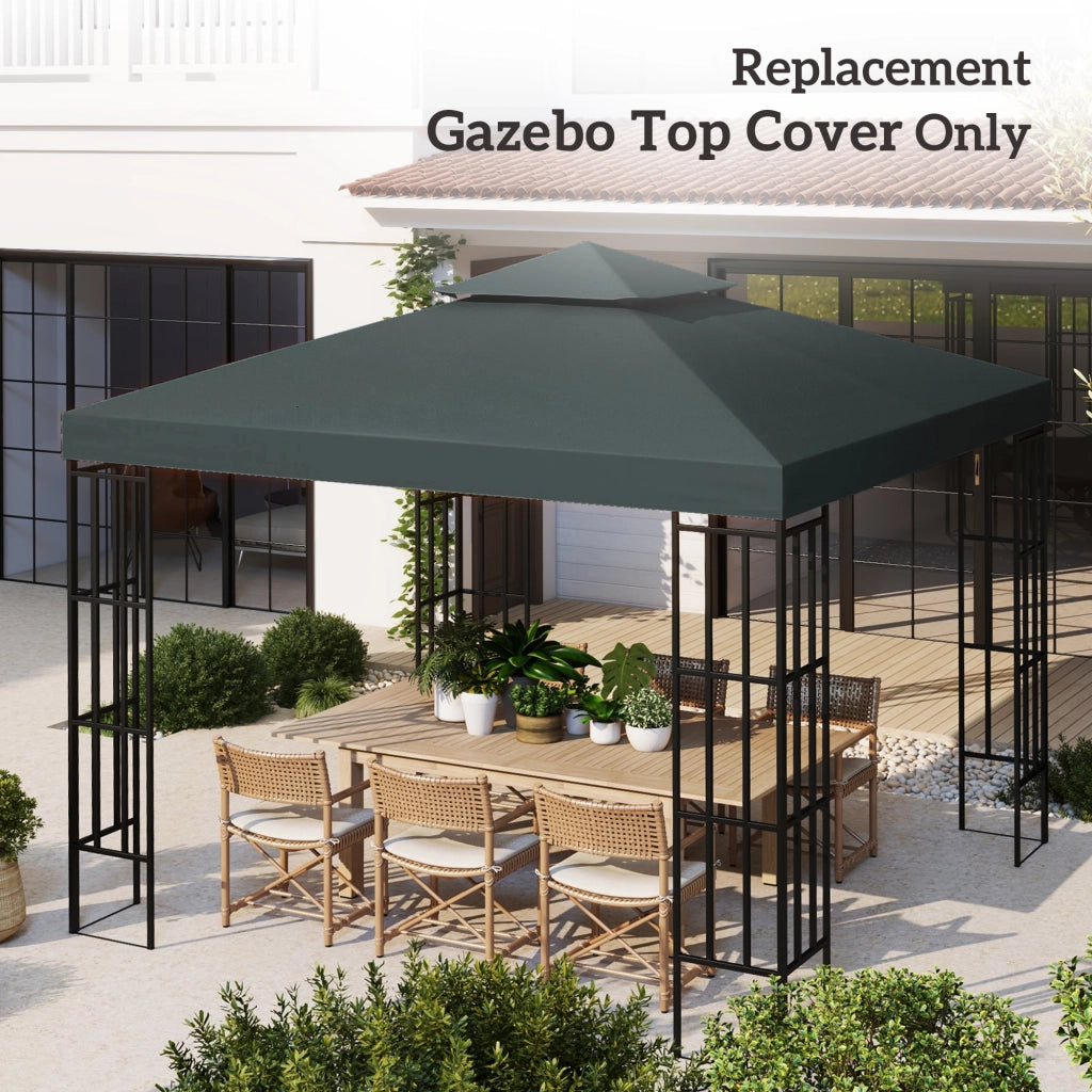 Copertura per gazebo 3x3 m ¨C zephmum ¨C grigio antracite