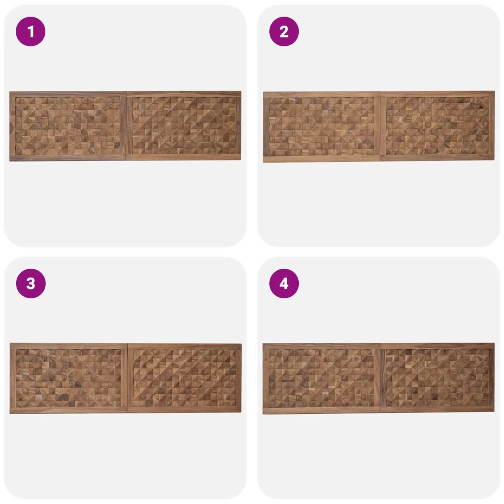 Testiera Naturale Teak massello 42024569