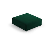 Cosmopolitan Design - Pouf "Arendal" in velluto verde bottiglia 