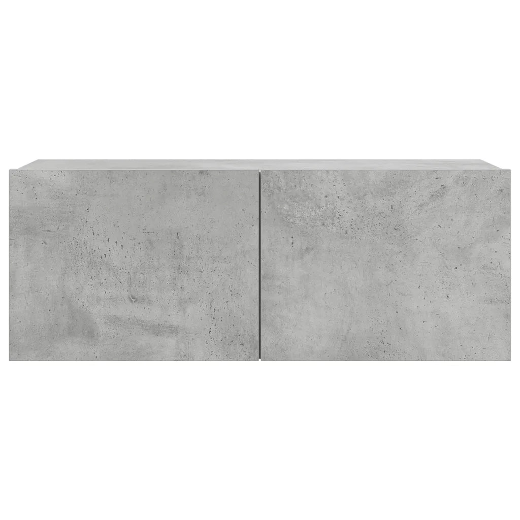Set di Mobili Porta TV 7 pz Grigio Cemento in Legno Multistrato