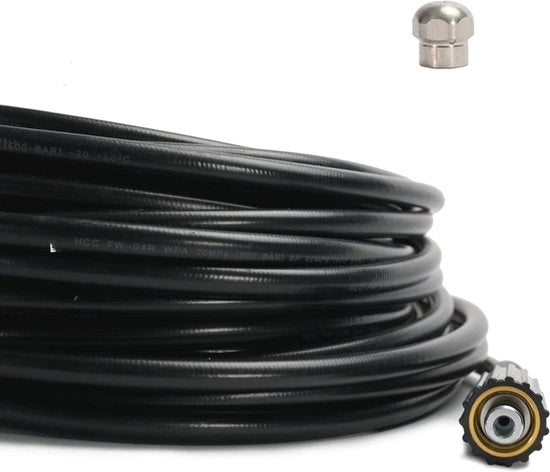 Serpentino di pulizia tubi ad alta pressione 15m - Flessibile e Duraturo per una Pulizia dei Tubi Effettiva