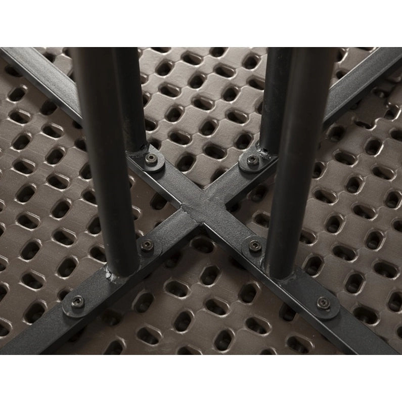 TAVOLO ROTONDO MARRONE D. 80CM CON EFFETTO LEGNO