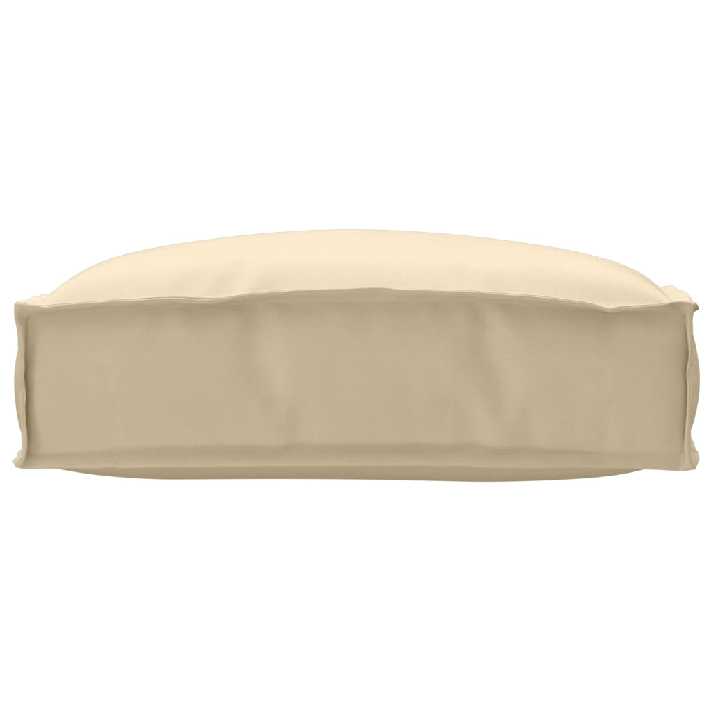 Cuscino per Pallet Beig0 50x50x12 cm Tessuto Oxford