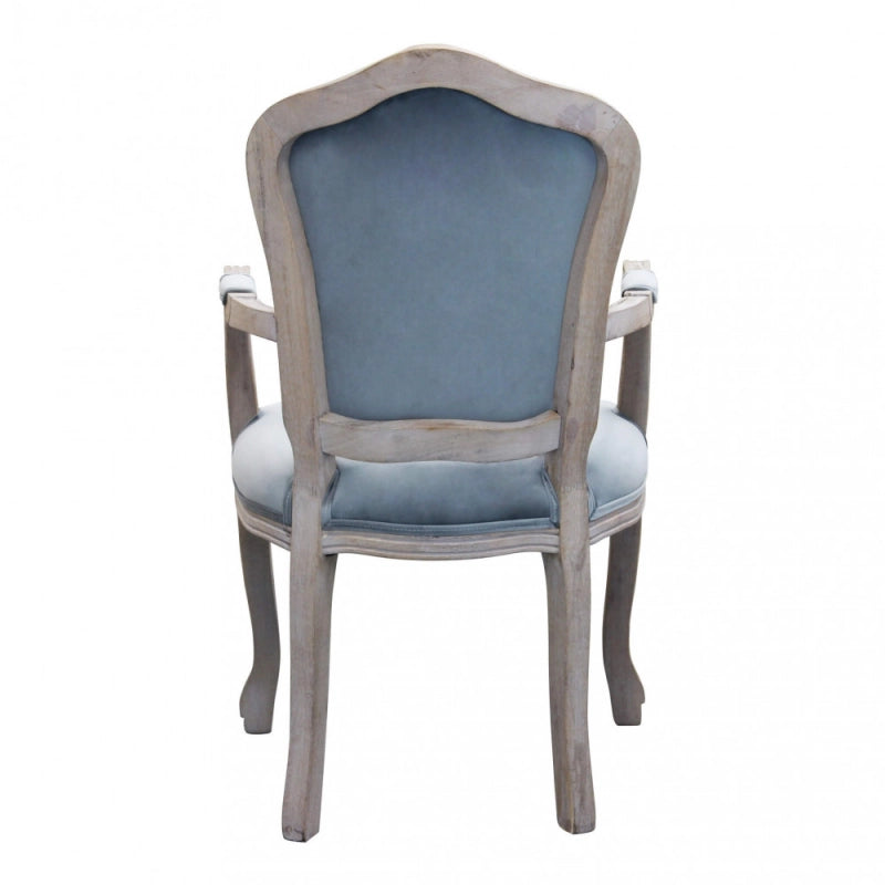 Set di 2 POLTRONE CHARLENE IN VELLUTO GRIGIO