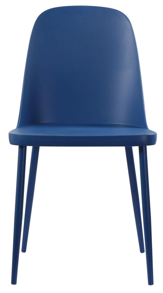 Set 4 Sedie 55x46x80 cm in Polipropilene Blu