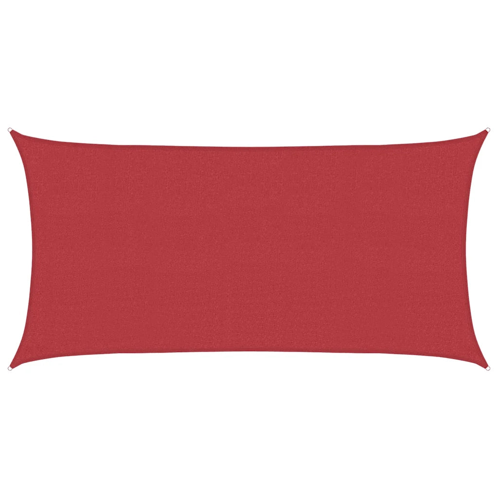 Vela Parasole-Telo Ombra-Vela Ombreggiante 160 g/m2 Rossa 2x3,5 m in HDPE
