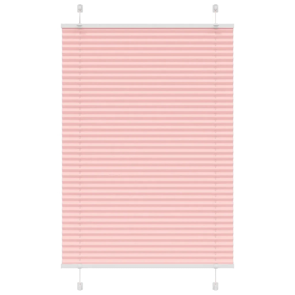Tenda Plissettata Rosa 85x100 cm Larghezza Tessuto 84,4 cm