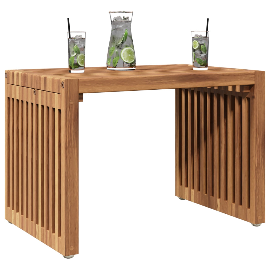 Tavolino da Giardino 50x32.5x35 cm Legno Massello di Teak
