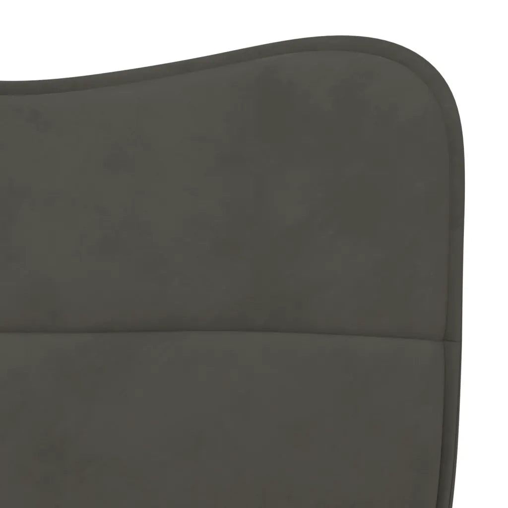 Sedie da Pranzo 2 pz Grigio Scuro in Velluto cod mxl 20562