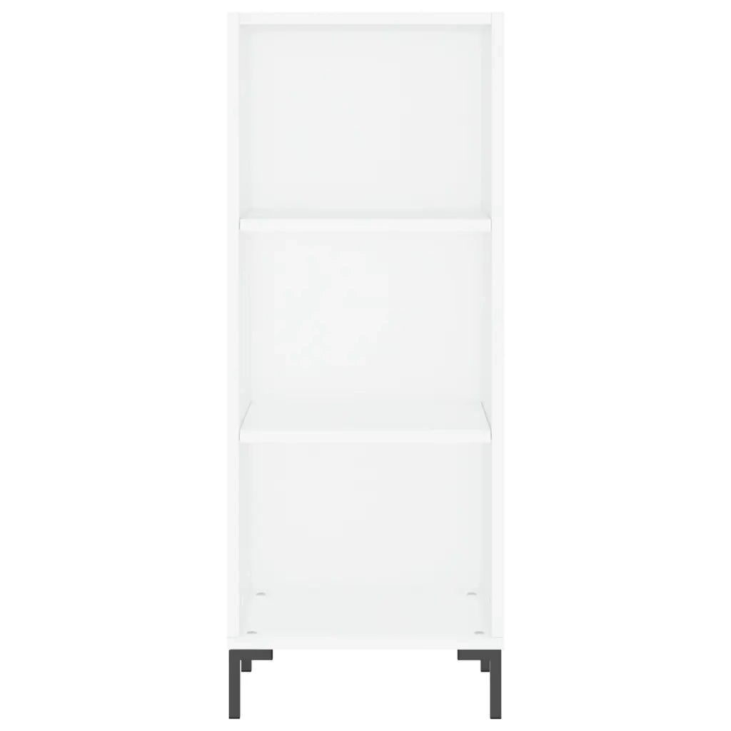 Credenza-Buffet-Armadio da cucina Bianca 34,5x34x180 cm in Legno Multistrato 598520