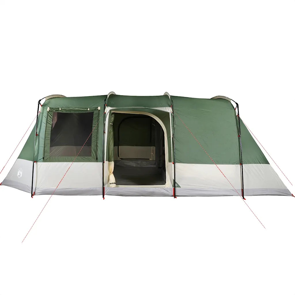 Tenda da Campeggio a Tunnel per 4 Persone-Tenda per Escursionismo Verde Impermeabile 717731