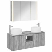 Set di Armadi da Bagno 4 pcs Sonoma grigio Legno ingegnerizzato 3406548