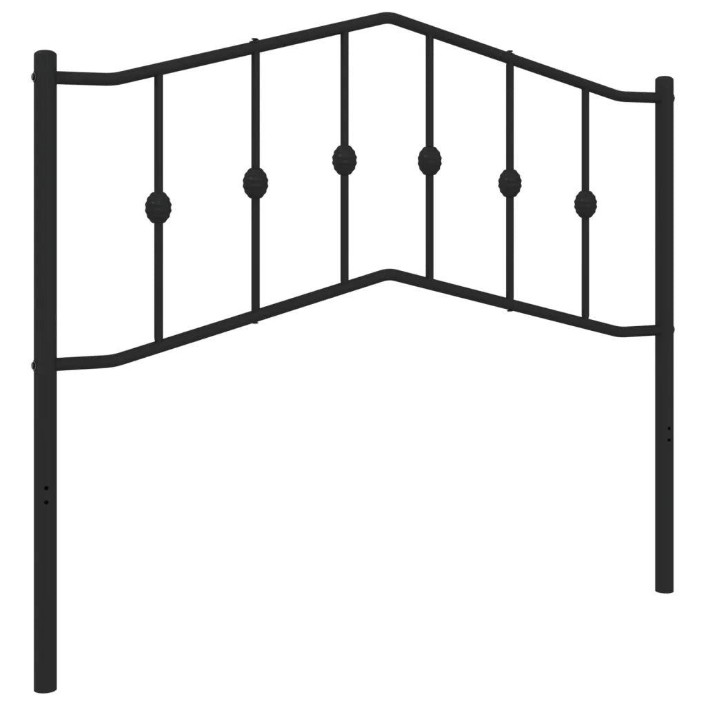 Testiera in Metallo-Testiera in Ferro-Testata Nero 107 cm 242556