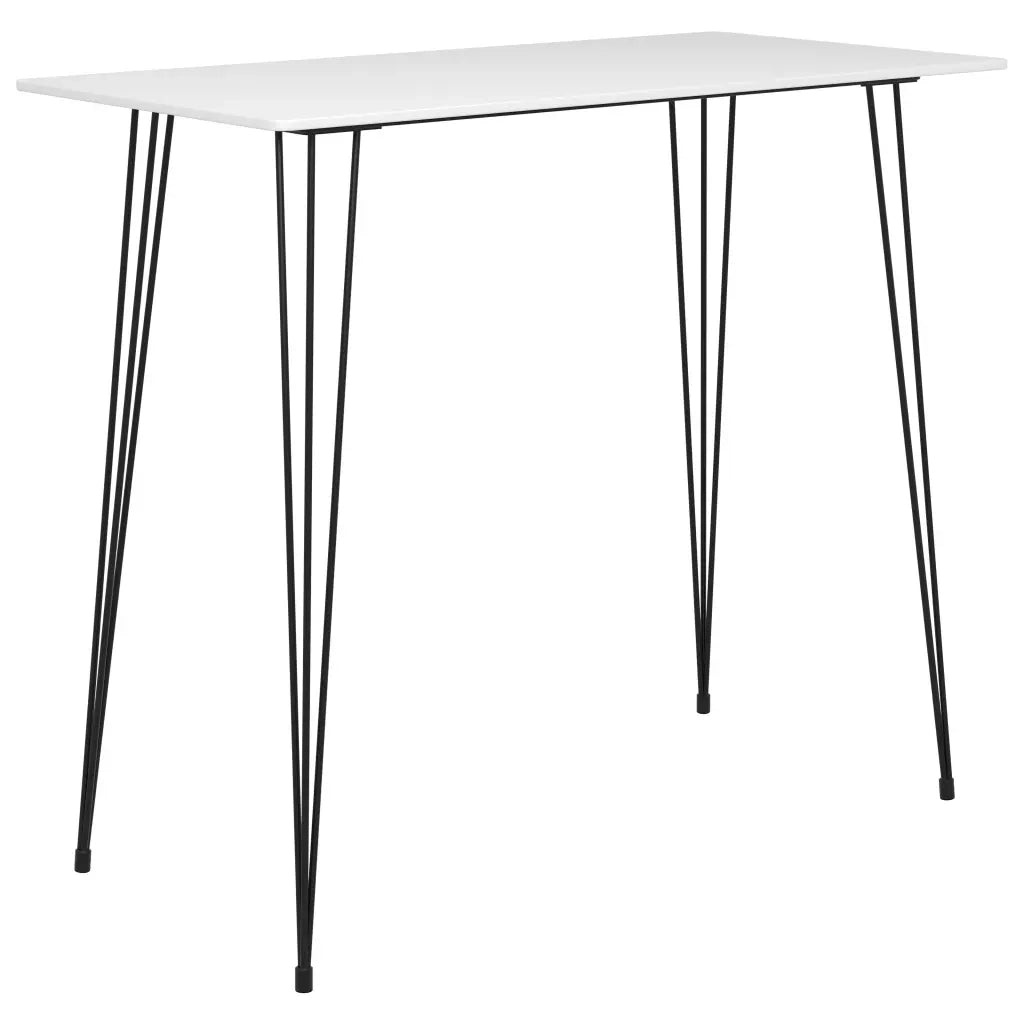 vidaXL Set da Bar 7 pz Bianco e Nero