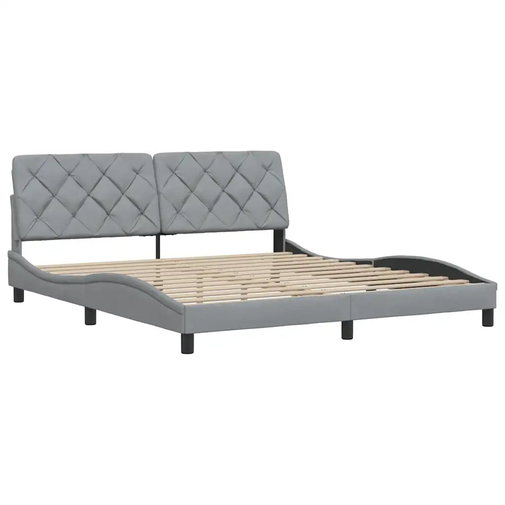 Giroletto senza Materasso Grigio Chiaro 180x200 cm Tessuto 3310615