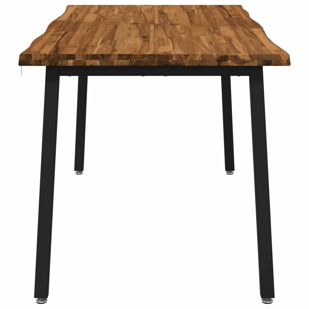 Tavolo da pranzo con bordo vivo 160 x 90 x 75 cm Naturale 3425015