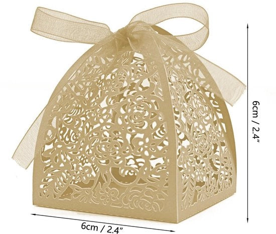 Decennio di Dolci 50 Pezzi - Dono di Natale/Festa - Dozzina di Preferenza - Seta Lussuosa - Deposito di Cioccolato/Dolci - Ideale per Feste - Scatola di Sorprese
