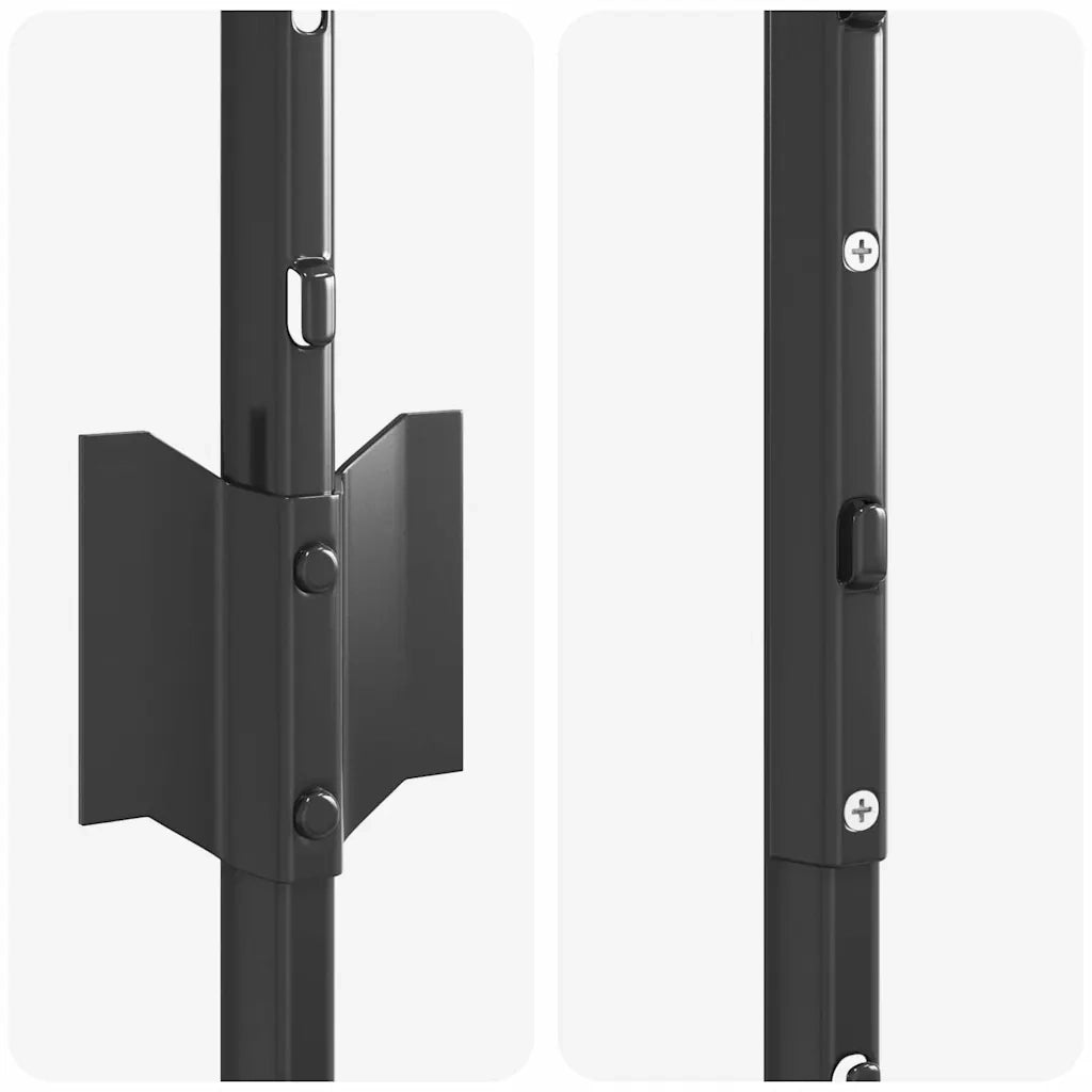 Palo della recinzione 5 pz Grigio 150 cm Acciaio CFW8897741