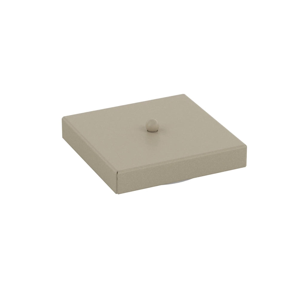 Rosone Quadrato Multiforo Metallo Sabbia 7 Uscite 14X14Cm