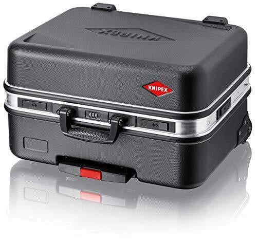 Knipex 00 21 41 LE Valigetta Porta Attrezzi Big Twin Move con Trolley 38 Litri Chiusura con Combinazione a 3 Cifre 12 Tasche colore Nero