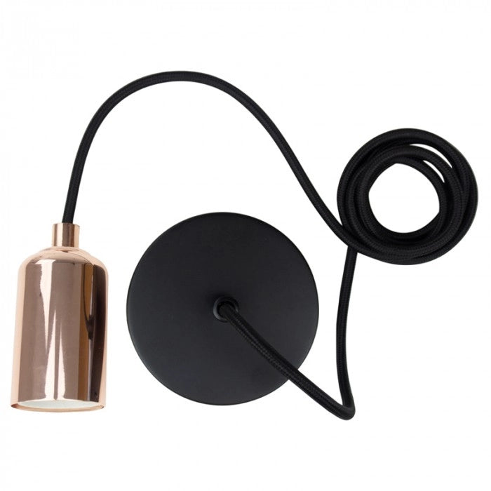 Lampada sospesa retrò senza paralume 1xE27 Ecolight