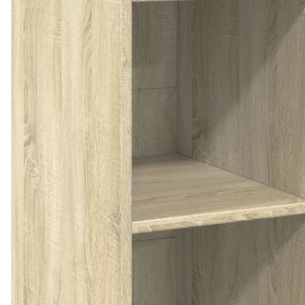 Buffet credenza cassettiera armadio mobile contenitore organizer cucina soggiorno rovere Sonoma 40 x 41 x 124 cm legno ingegnerizzato marrone 02_0031566