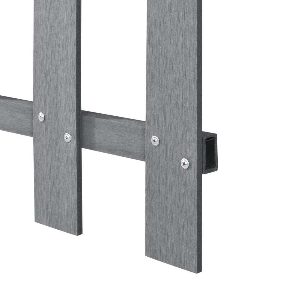 Recinzione decorativa frangivista in vendita legno composito 200 x 60 cm grigio 03_0001487
