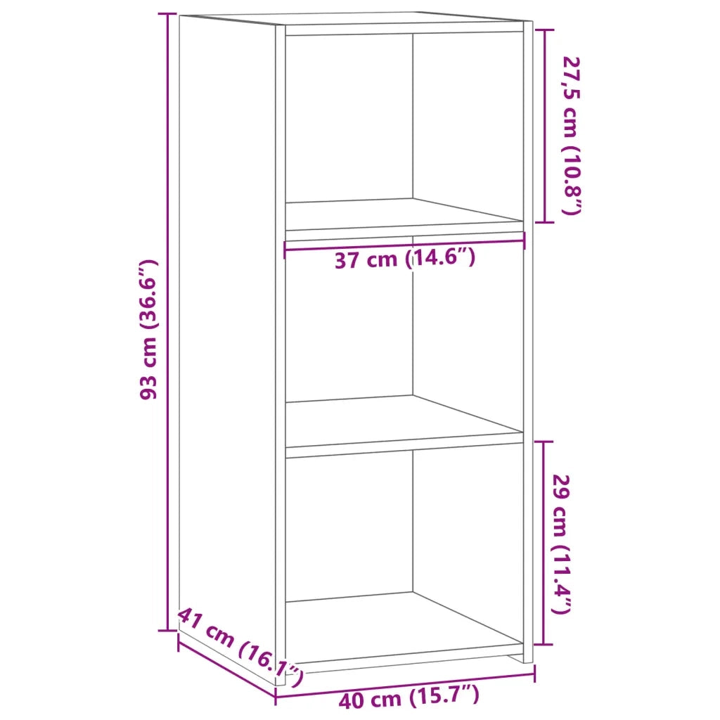 Credenza | Madia | Buffet da pranzo | Armadio da pranzo Bianca 40x41x93 cm in Legno Multistrato