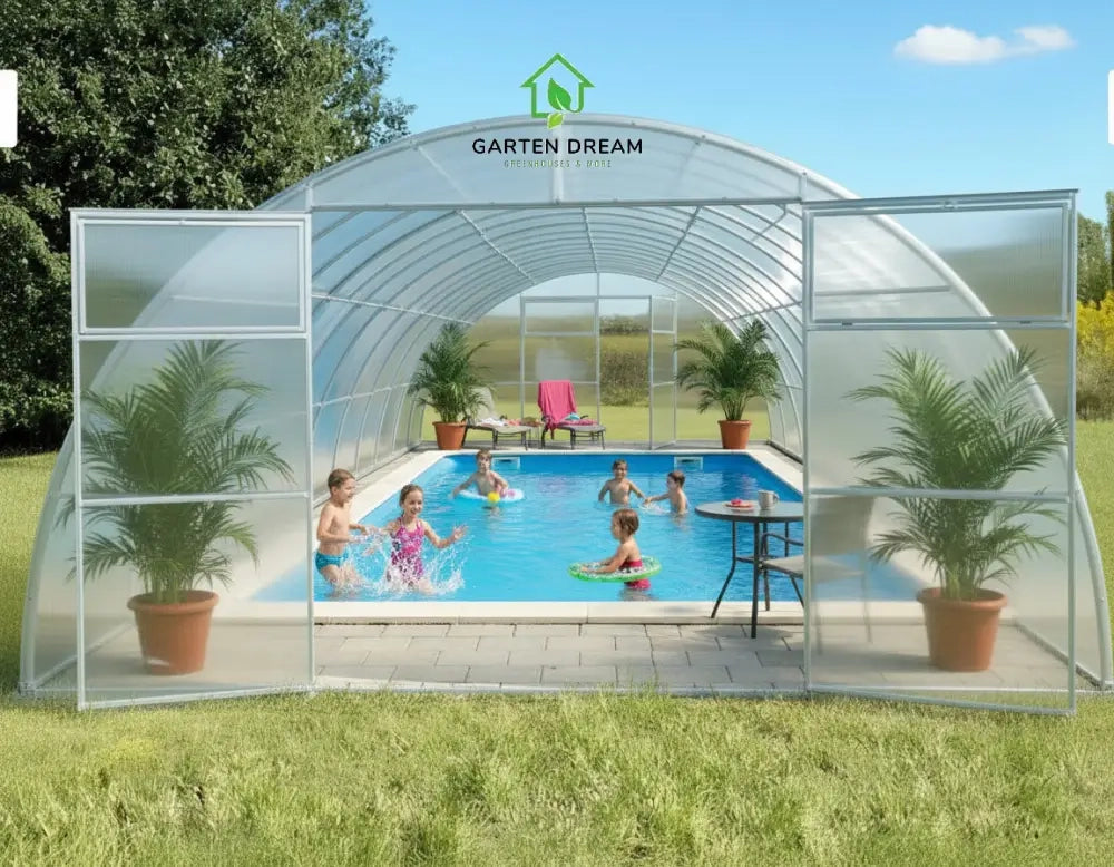 Copertura per Piscina Garten Dream SERENA 4x6 m con Policarbonato 4 mm