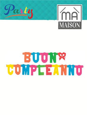 MA MAISON FESTONE CARTA LETTERE "BUON COMPLEANNO" 3.20 MT