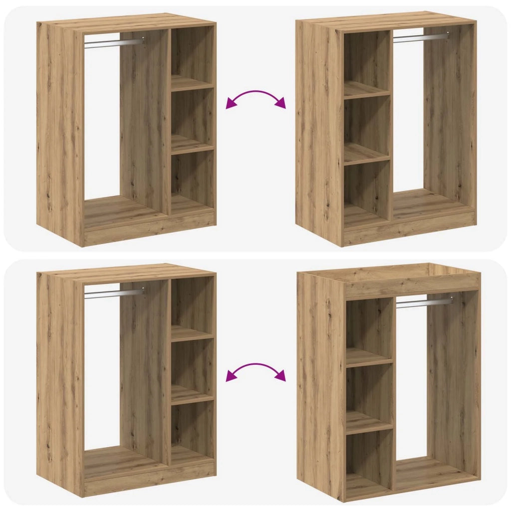 Guardaroba con lo scaffale Rovere artigianale 77 x 48 x 102 cm 879643