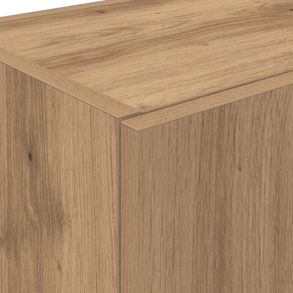 Credenza da cucina 2 pz-Set di 2 Buffet-Armadio da cucina Rovere artigianale 60 x 50 x 180 cm