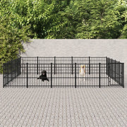 Gabbia per Cani da Esterno in Acciaio 23,52 m² 3124635
