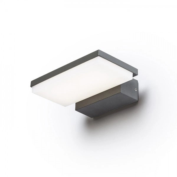 Lampada applique XYLO da parete grigio antracite  230V LED 8W IP54 3000K