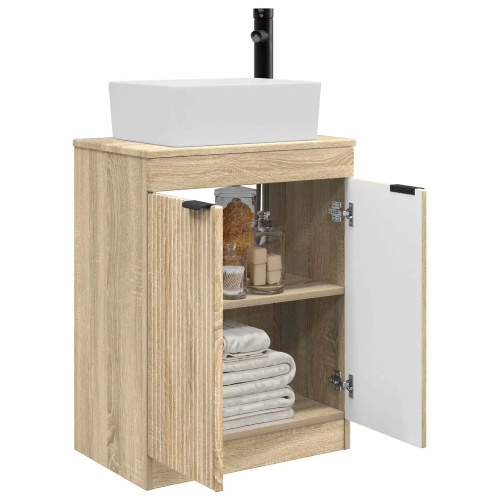 Mobile da bagno con lavabo Rovere Sonoma 54 x 35 x 83 cm