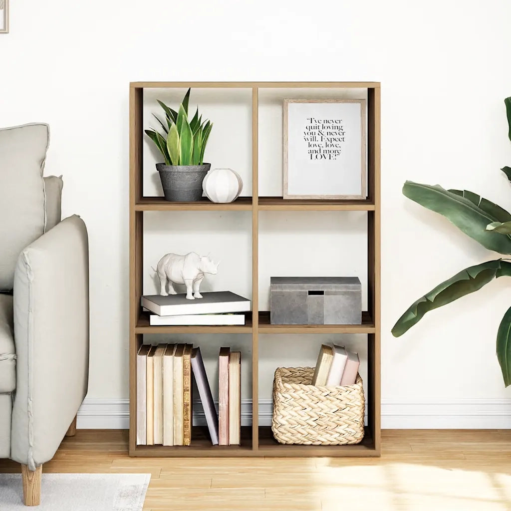 Libreria Divisorio Rovere 69,5x29x103,5 cm in Truciolato 858020